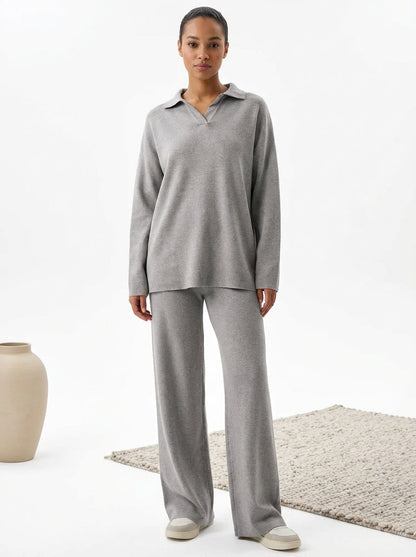 Dame Tøjsæt Til Kvinder Afslappet Stil Med Pullover Og Bukser 1