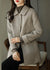 Dame Uldfrakke Oversized Med Knapper - Lang Uldfrakke Damer 1