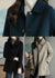Dame Uldfrakke Oversized Med Knapper - Lang Uldfrakke Damer 4