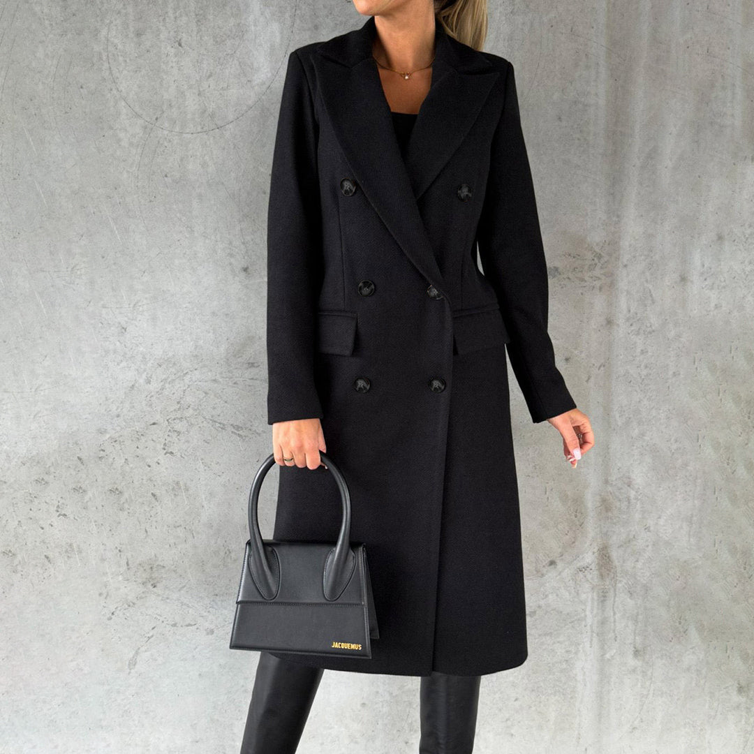 Dame Vinterjakke Lang Dunjakke Moderne Design 3