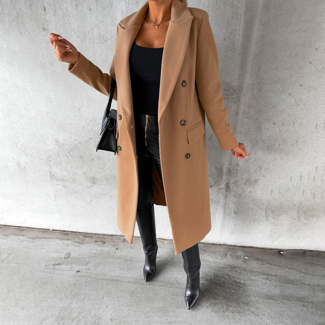 Dame Vinterjakke Lang Dunjakke Moderne Design 5