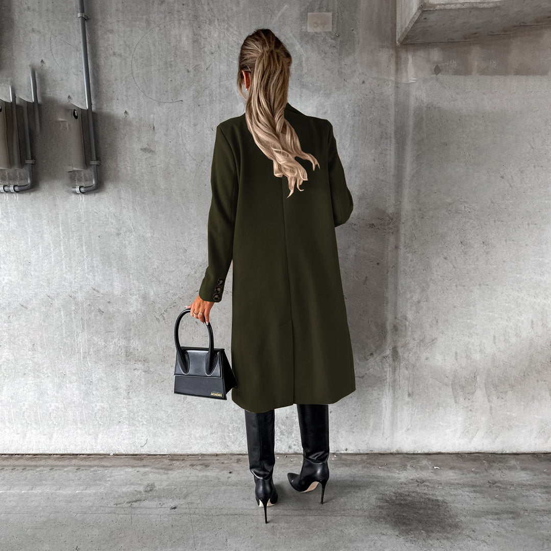 Dame Vinterjakke Lang Dunjakke Moderne Design 7