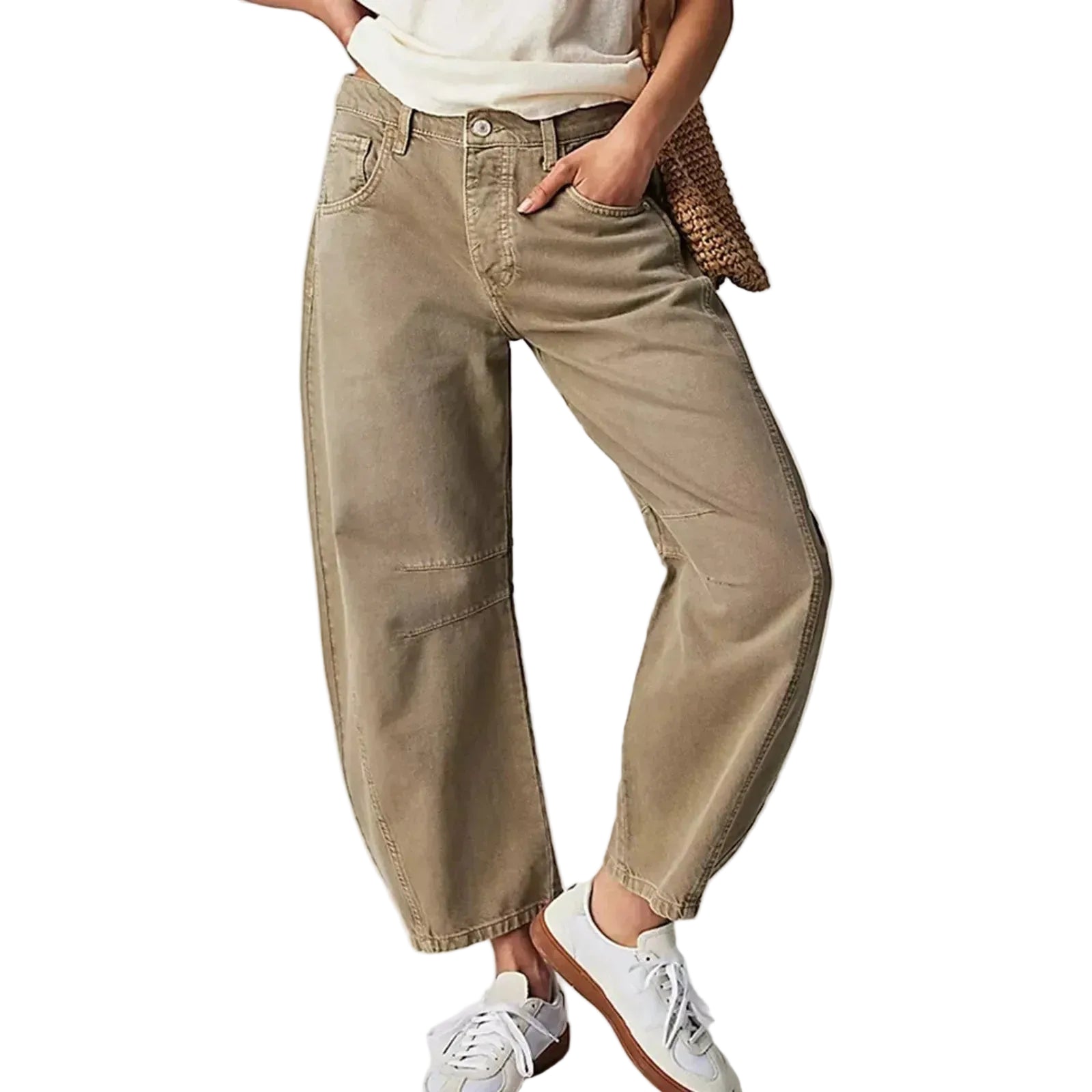 Damejeans med Bred Ben og Lav Talje 0