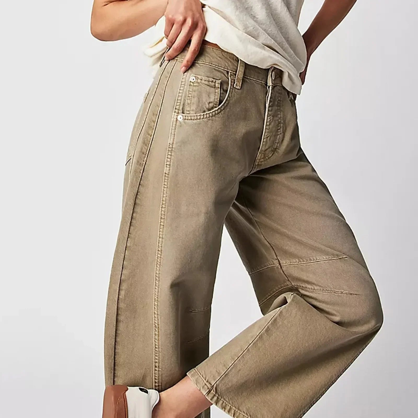 Damejeans med Bred Ben og Lav Talje 1