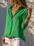 Damer Bluse Klassisk Design Åndbart Materiale 1
