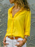 Damer Bluse Klassisk Design Åndbart Materiale 2