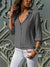 Damer Bluse Klassisk Design Åndbart Materiale 5
