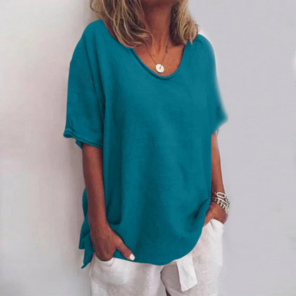 Damer Bluse med Lange Ærmer Løs Stil 4