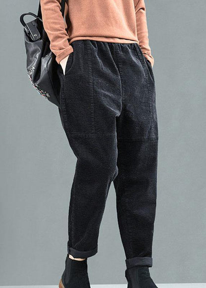 Damer Harem Bukser med Lommer i Patchwork Stil 2