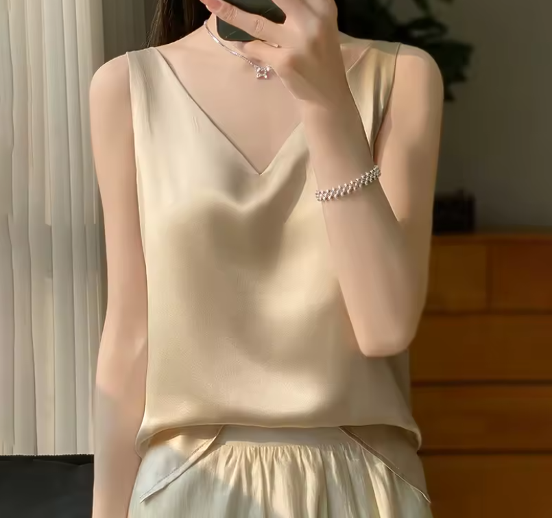 Damer Tank Top Ærmeløs Minimalistisk Stil 2