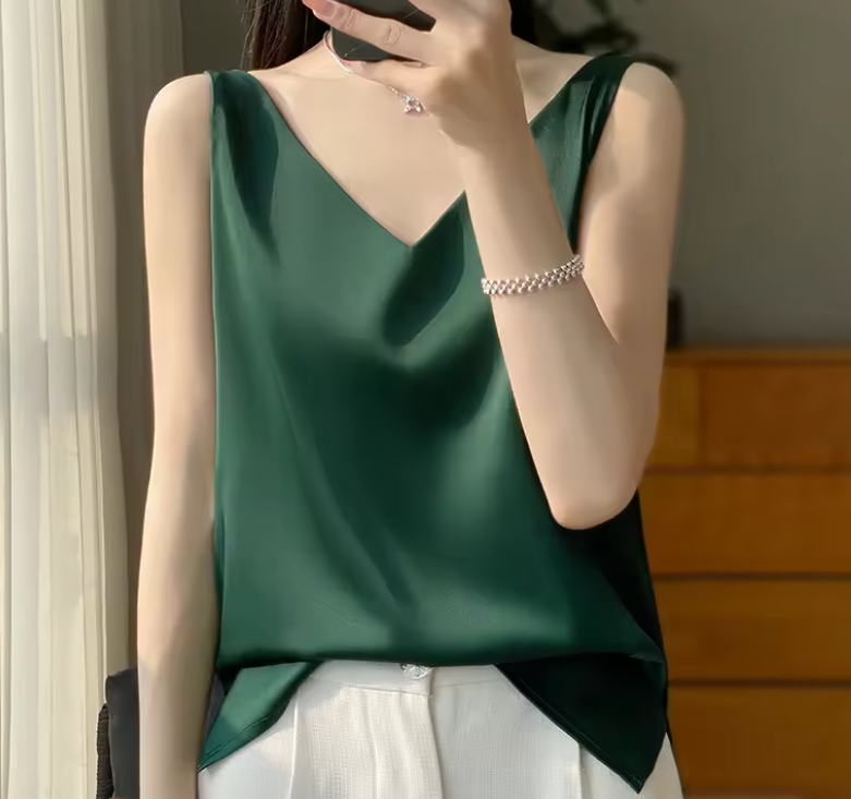 Damer Tank Top Ærmeløs Minimalistisk Stil 3