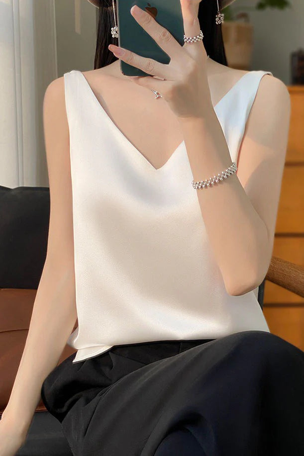 Damer Tank Top Ærmeløs Minimalistisk Stil 5