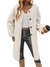 Damer's Lange Fleece Vest med Knapper - Komfortabel og Moderne Stil 0