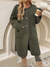 Damer's Lange Fleece Vest med Knapper - Komfortabel og Moderne Stil 2
