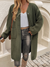 Damer's Lange Fleece Vest med Knapper - Komfortabel og Moderne Stil 5