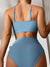Damernes Bikini med Høj Talje Moderne Design 4