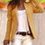 Damernes Blazer Revers Lange Ærmer Polyester 3