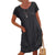 Damernes Kjole Elegant Design i Linned 0