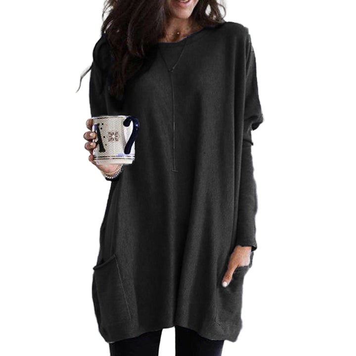 Damernes Pullover med Lommer 0