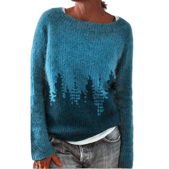 Damernes Retro Pullover Xanthe Strikket 0