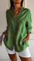 Dames Button Down Skjorte Casual Design 10