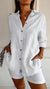 Dames Button Down Skjorte Casual Design 11