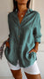 Dames Button Down Skjorte Casual Design 7
