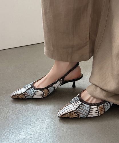 Damesandal Med Høj Hæl og Spids Tå 1
