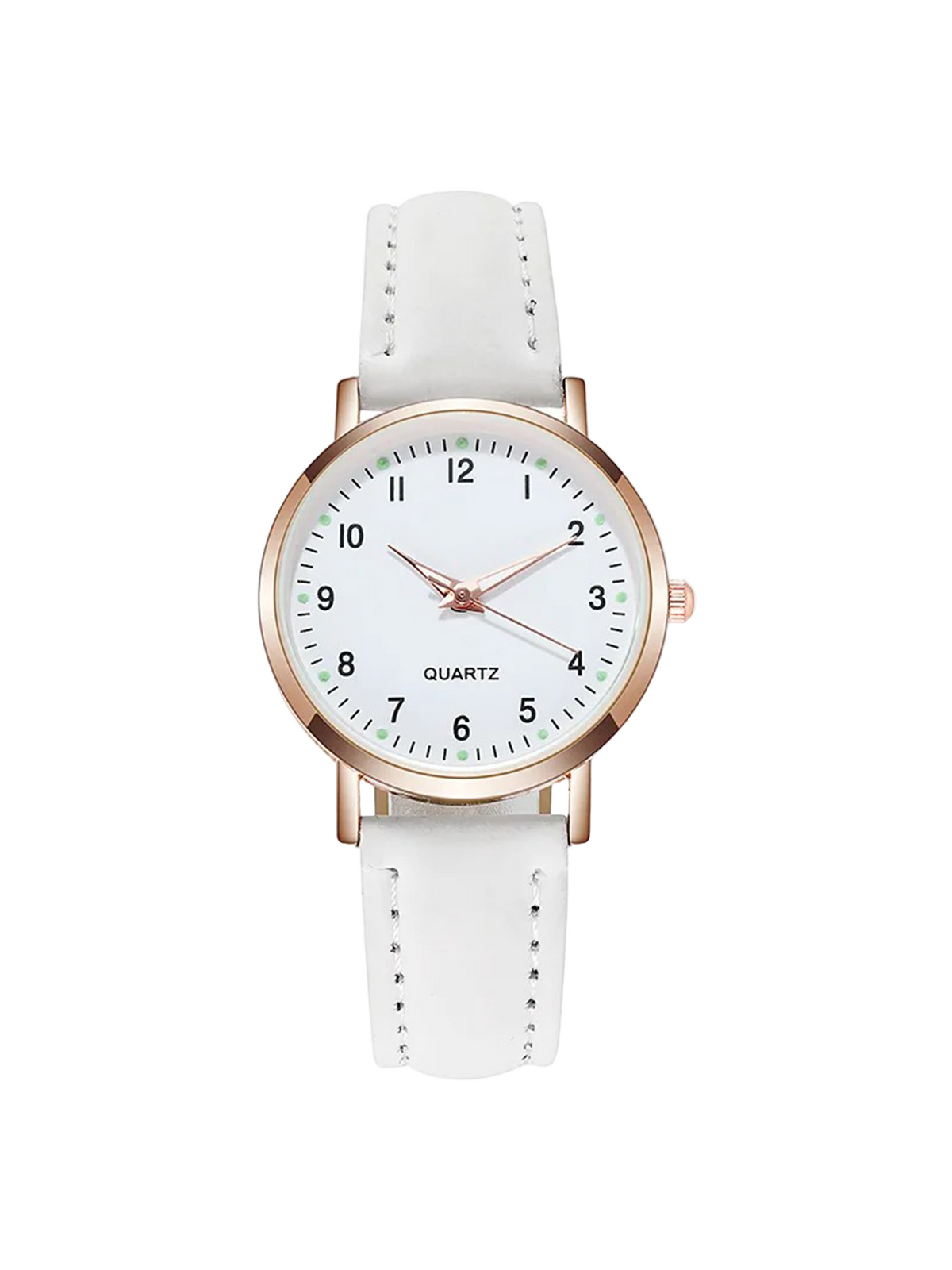 Dameur med Læderrem og Luksuriøst Design 0