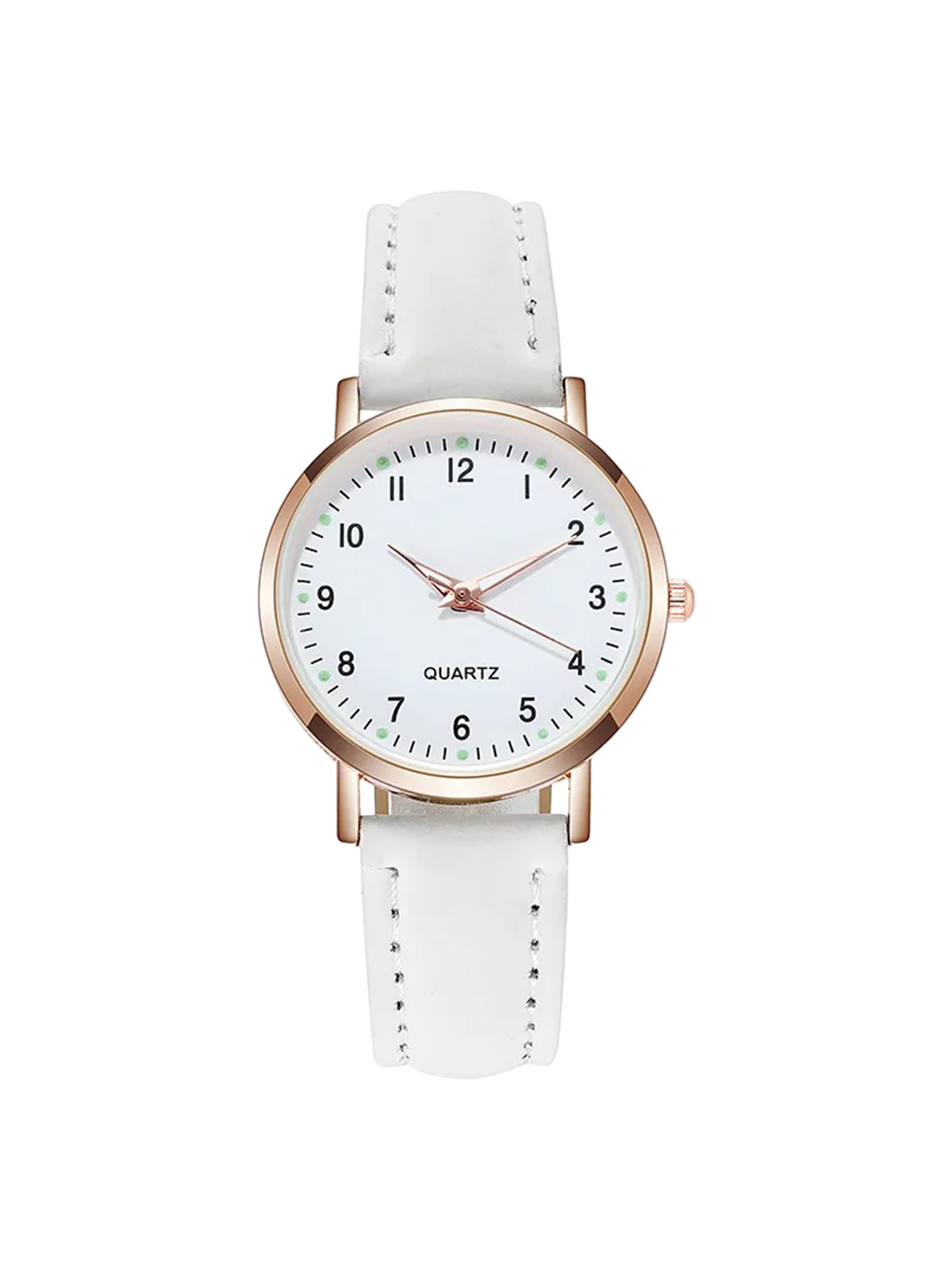 Dameur med Læderrem og Luksuriøst Design 0