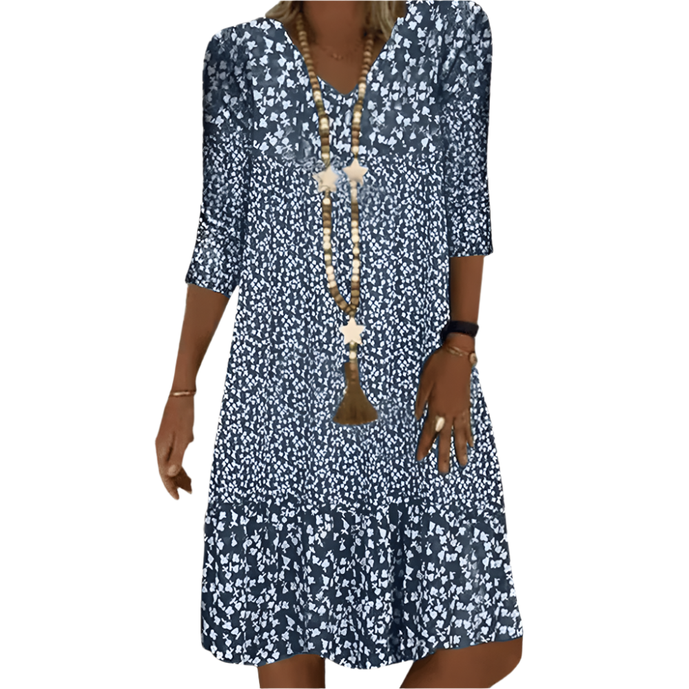 Kvinders Elegante Kjole Tidsløst Design 100% Bomuld-1