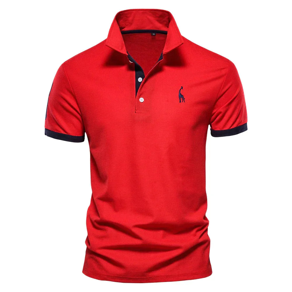 Polo Shirt Mænd Klassisk Design 100% Bomuld-5