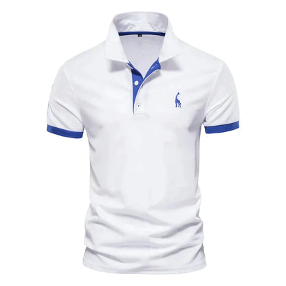 Polo Shirt Mænd Klassisk Design 100% Bomuld-3