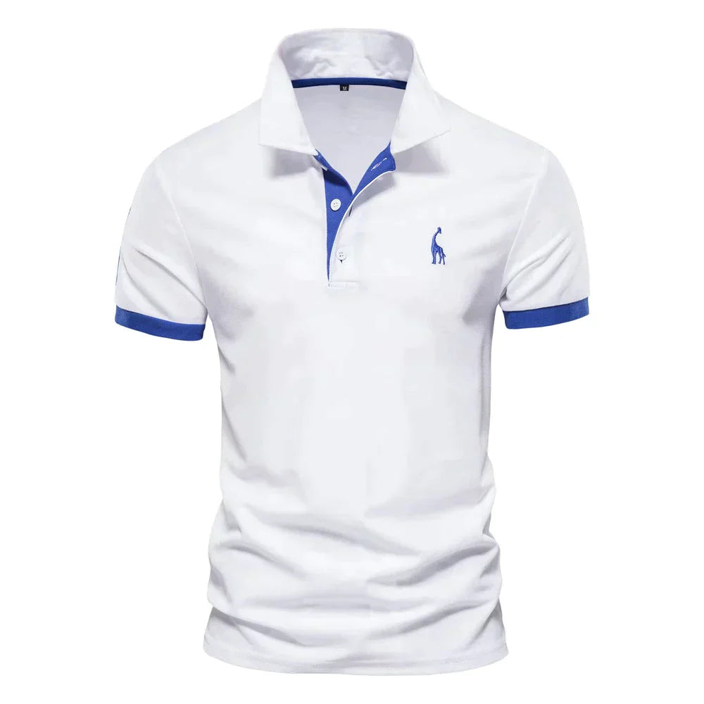 Polo Shirt Mænd Klassisk Design 100% Bomuld-3
