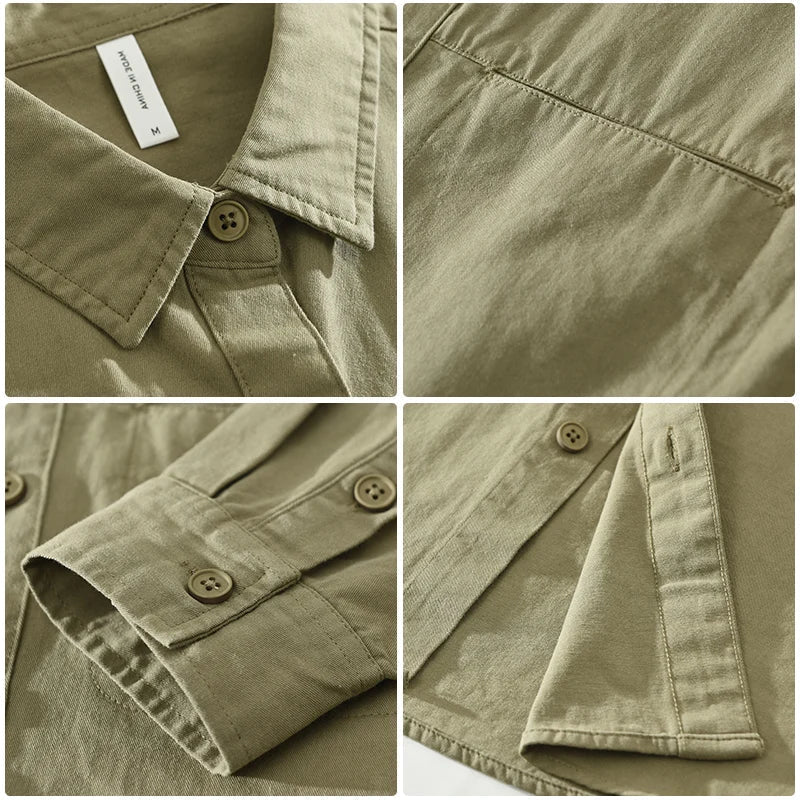 Herre Afslappet Skjorte Stilfuld Blød