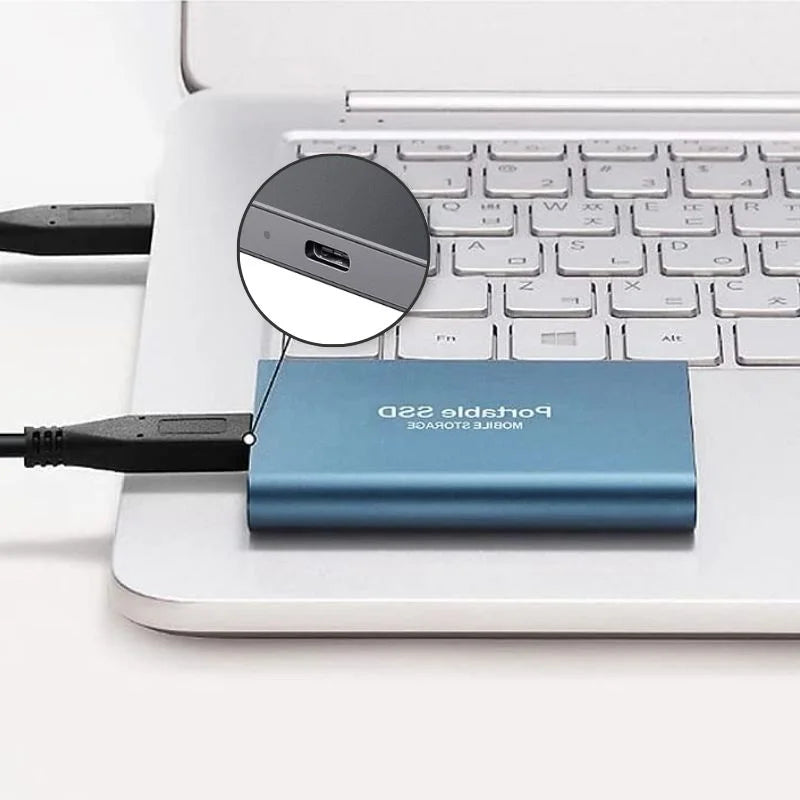 Ekstern SSD Aluminium Bærbar Drive med Høj Hastighed 6