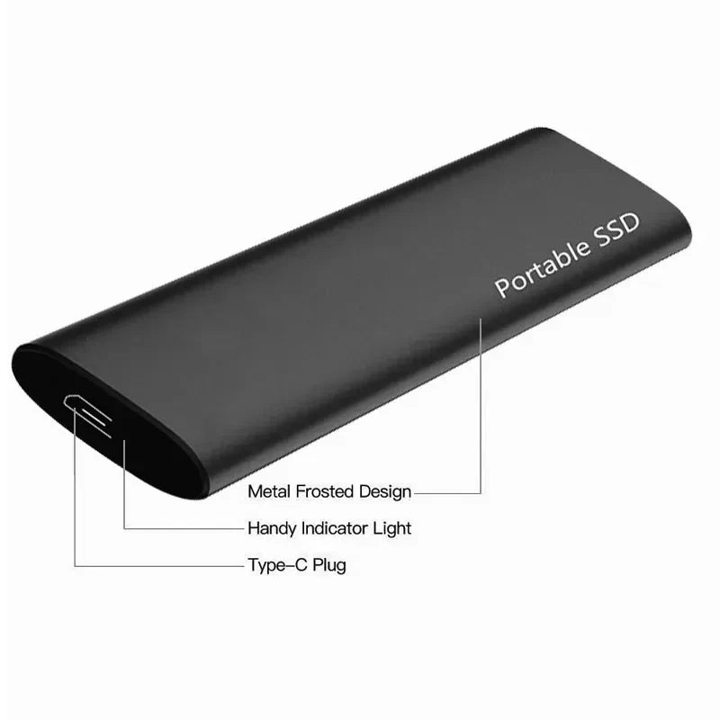 Ekstern harddisk 4TB USB-C bærbart design 7