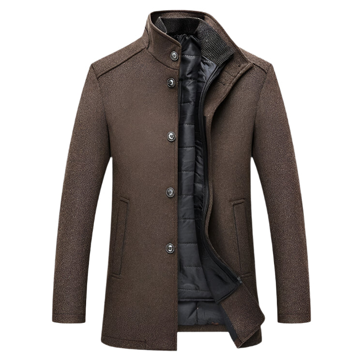Herre Vinterjakke med Vest Elegant Design Komfortabelt Materiale-1