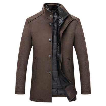 Herre Vinterjakke med Vest Elegant Design Komfortabelt Materiale-1