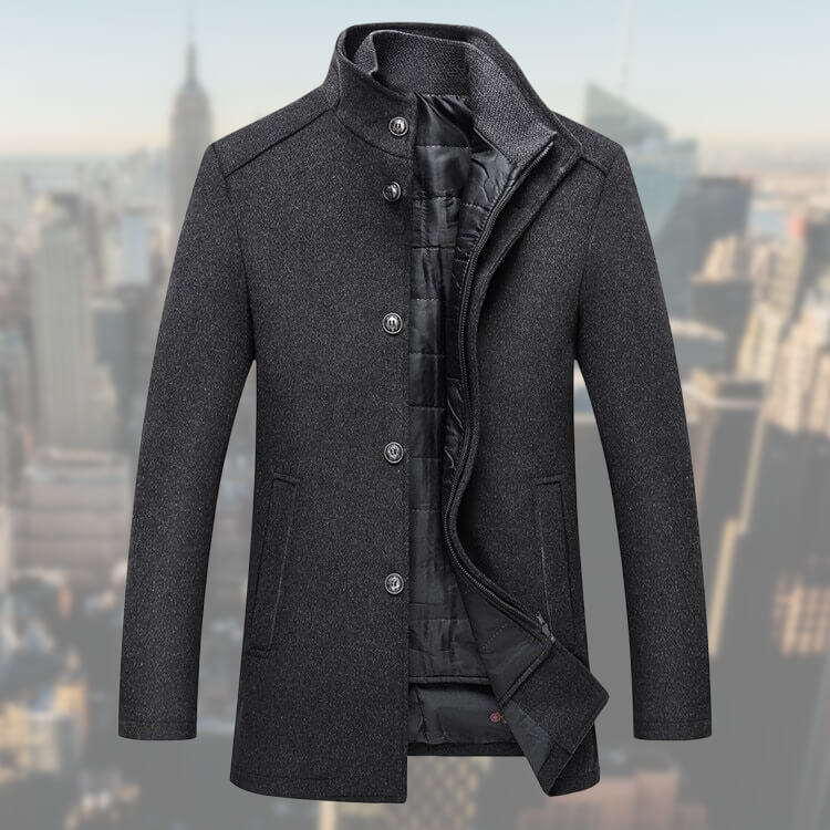 Variant image for Herre Vinterjakke med Vest Elegant Design Komfortabelt Materiale-7