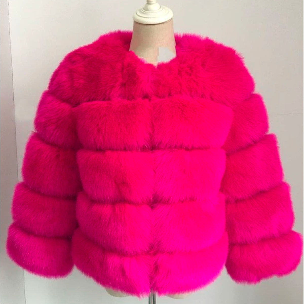 Faux Fur Coat til kvinder