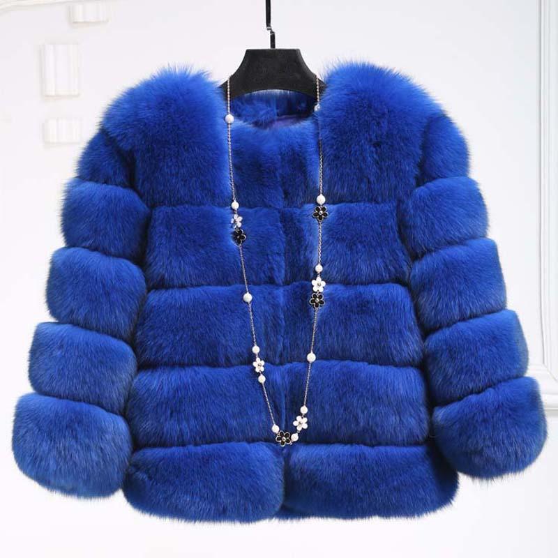 Faux Fur Coat til kvinder