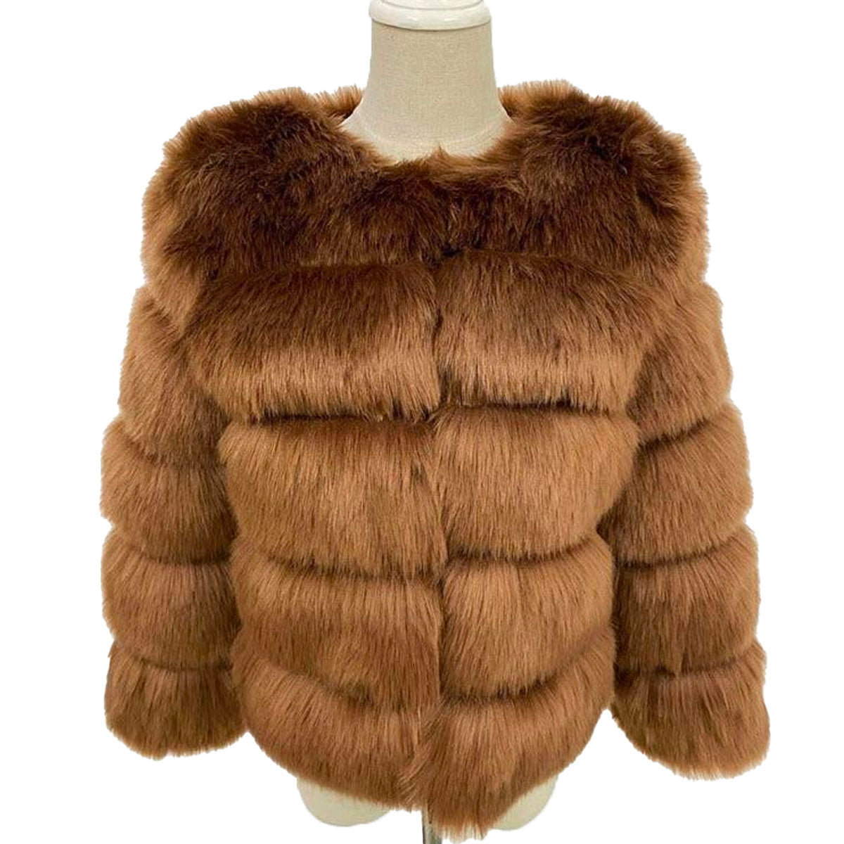 Faux Fur Coat til kvinder