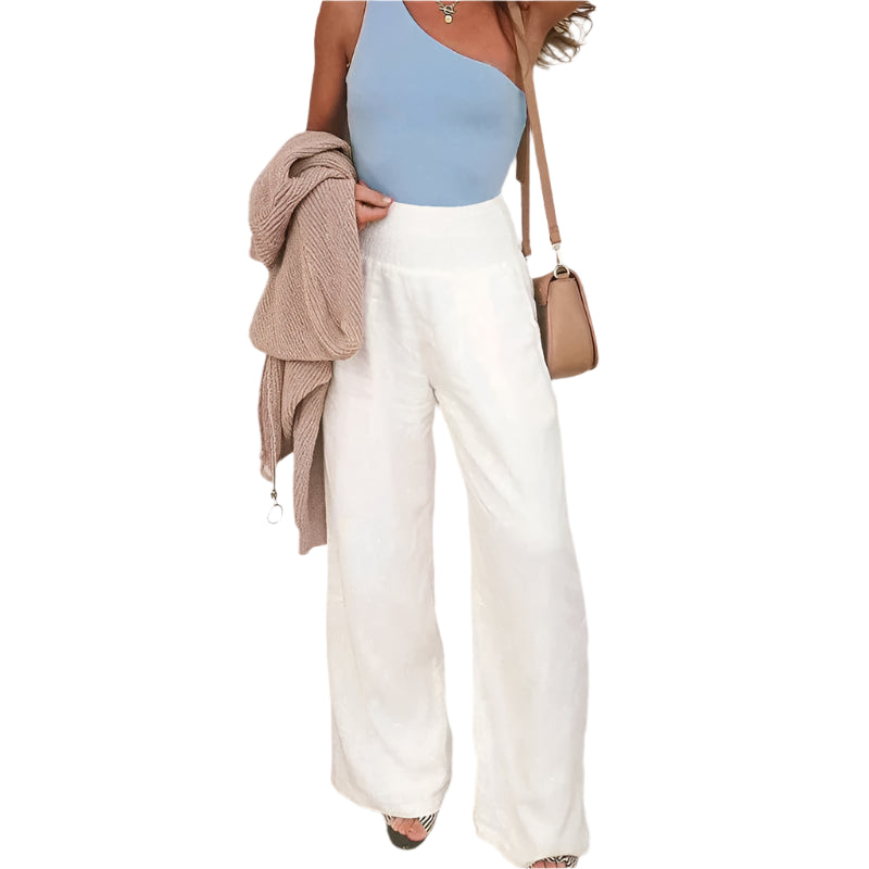 Variant image for Dame Bukser Tropisk Lette Materialer Elastisk Talje-1