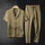 Herre To-delt Kostume Geometrisk Design