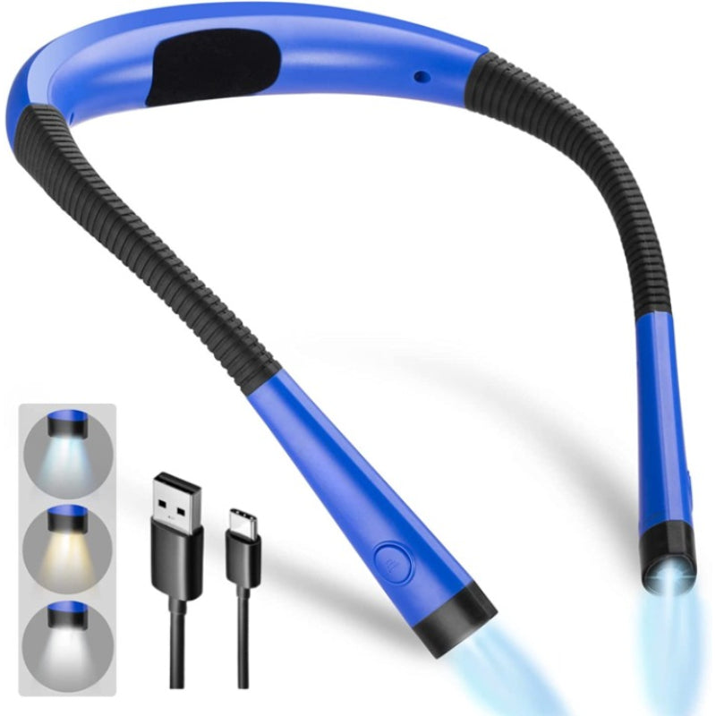 Genopladelig Læselampe til Bog med Justerbar Lysstyrke og Håndfri Design 5