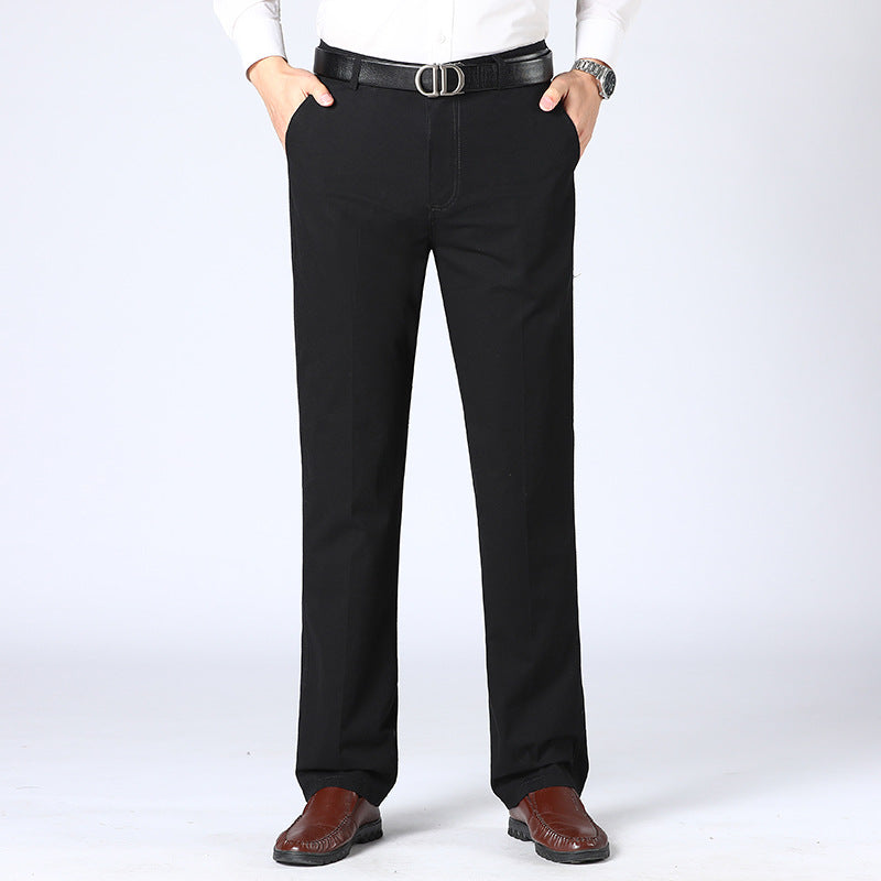 Herre Bukser Business Casual Åndbar Stof Moderne Snit-4