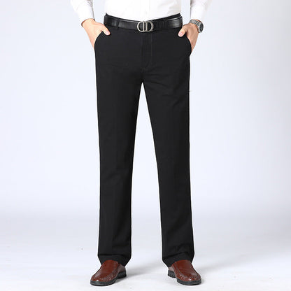 Herre Bukser Business Casual Åndbar Stof Moderne Snit-4