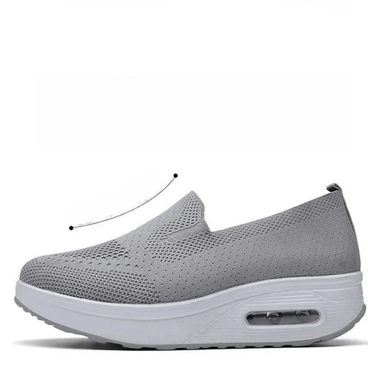 Unisex Sneakers Grå Åndbare Komfortable Materialer-4