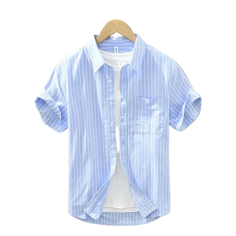 Herreskjorte med Striber - Afslappet Bomuld 1